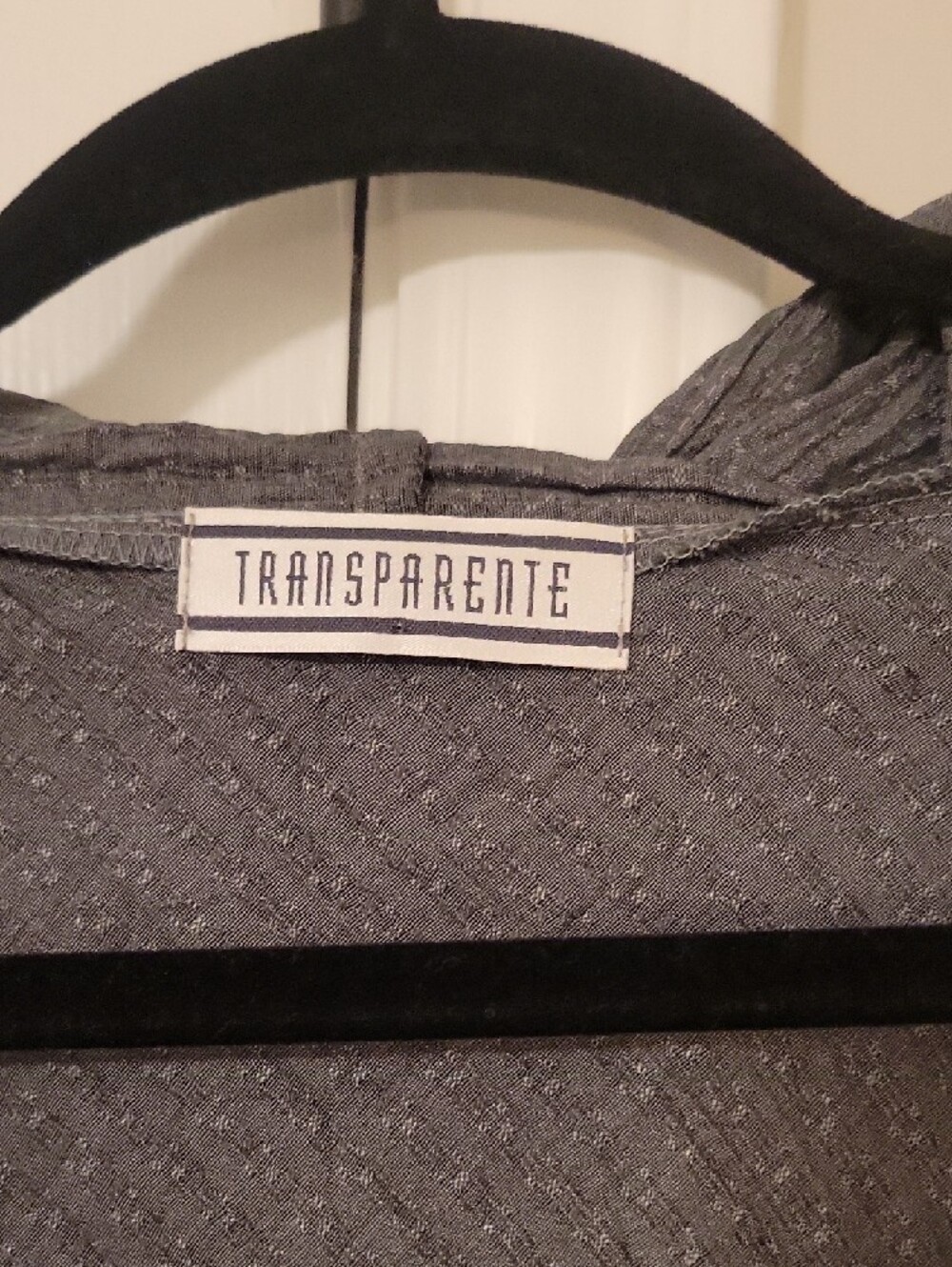 Transparente Gray Textured Ruffle Cardigan - Picture 5 of 8